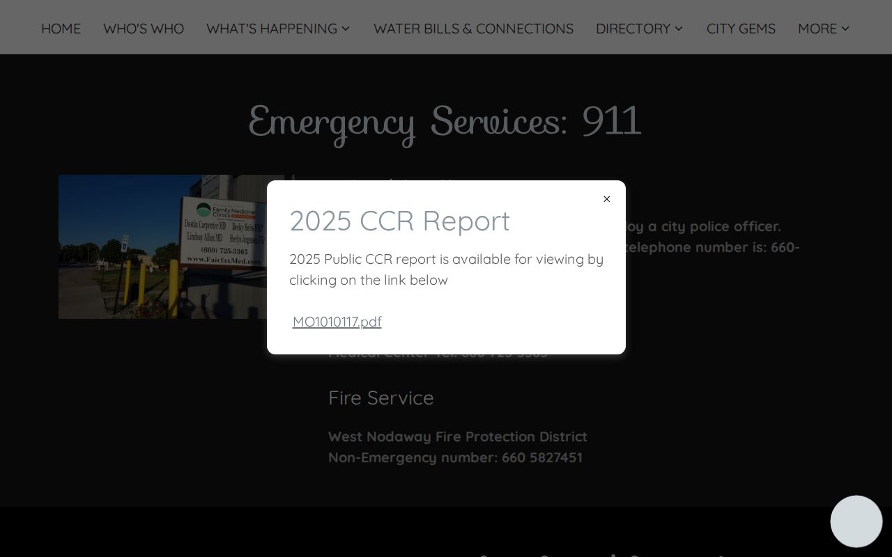Burlington Junction, Nodaway County criminal records emergency services information